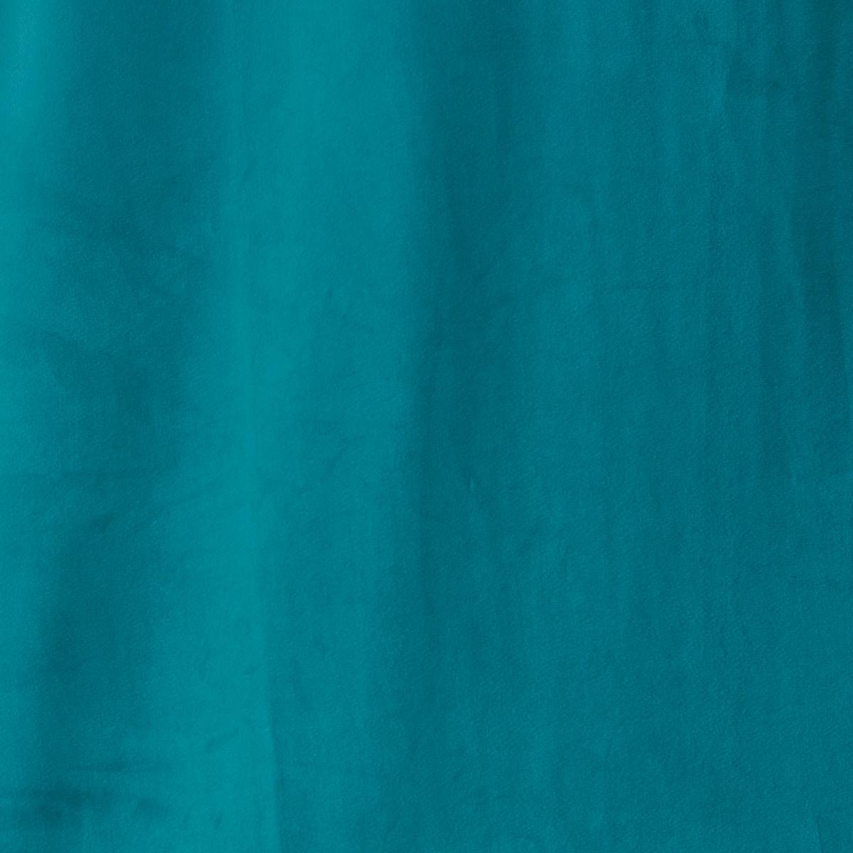 Recycled Velour Teal Eyelet Curtains Teal (Blue) – image 3