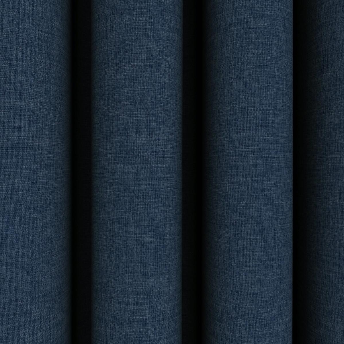 Berlin Navy Blackout Eyelet Curtains Navy Blue – image 3