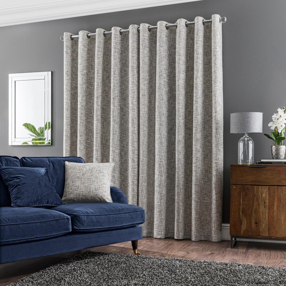 Harlow Natural Blackout Eyelet Curtains Natural – image 3