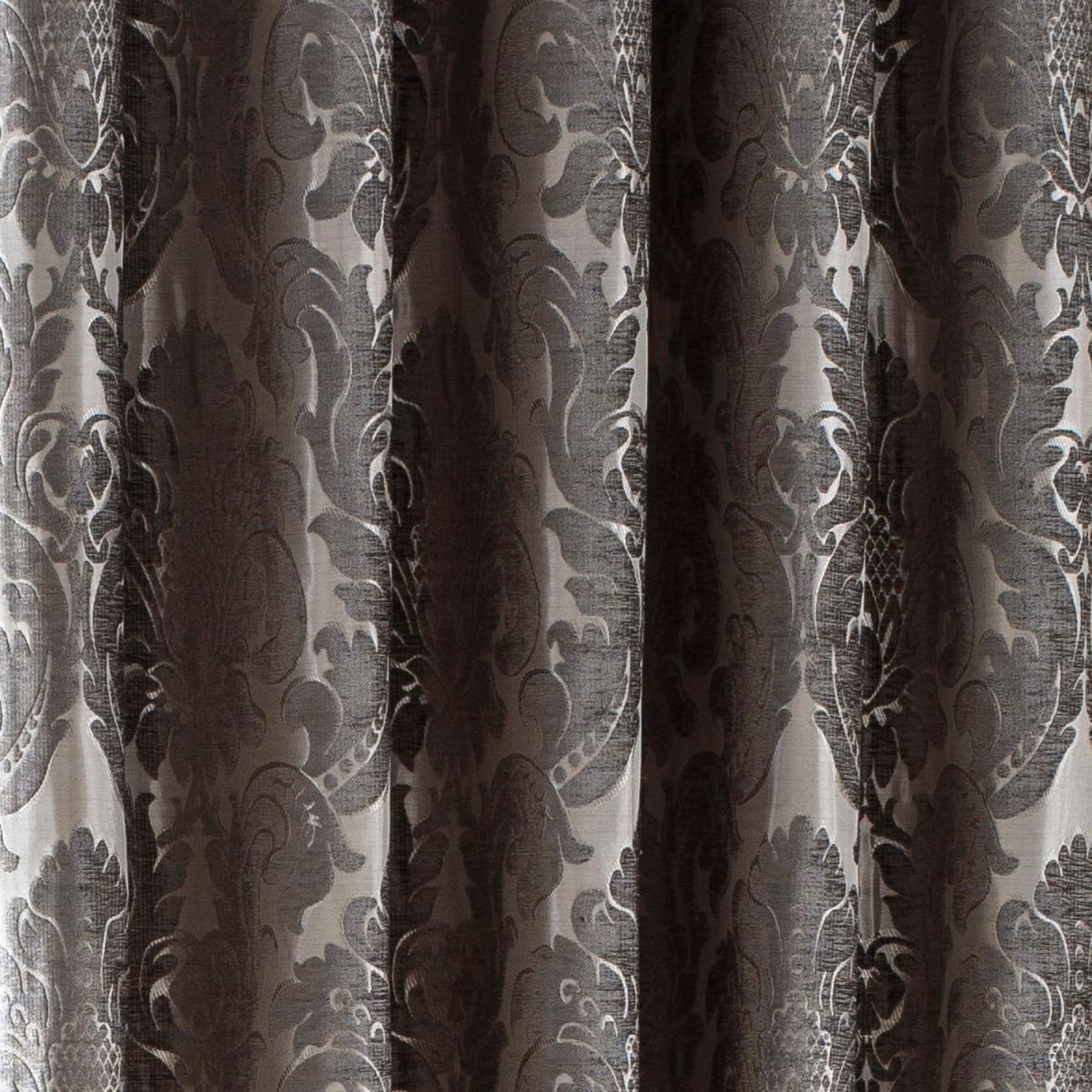Versailles Charcoal Eyelet Curtains Charcoal – image 3