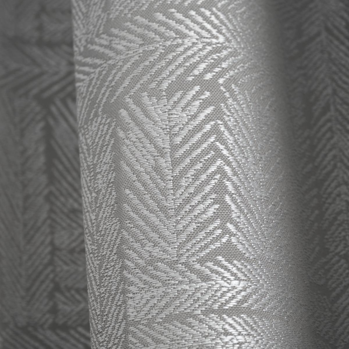 Curtina Lowe Woven Charcoal Eyelet Curtains Charcoal – image 4