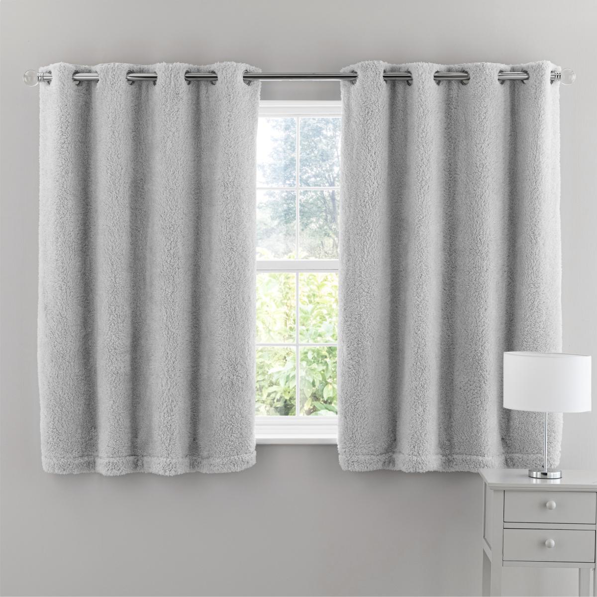 Teddy Bear Grey Eyelet Curtains Teddy Grey – image 5
