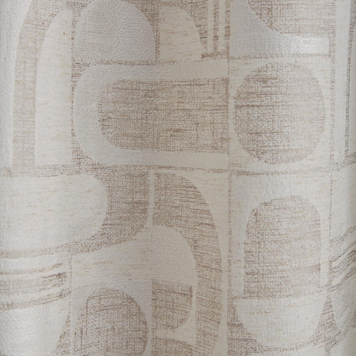 Elements Curves Jacquard Sandstone Eyelet Curtains Sandstone – image 4