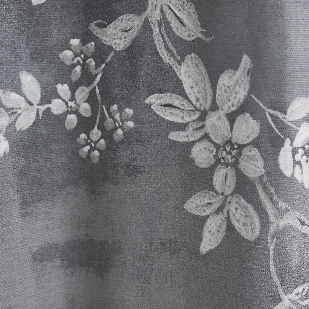 Cascade Floral Grey Eyelet Curtains Grey/White – image 4