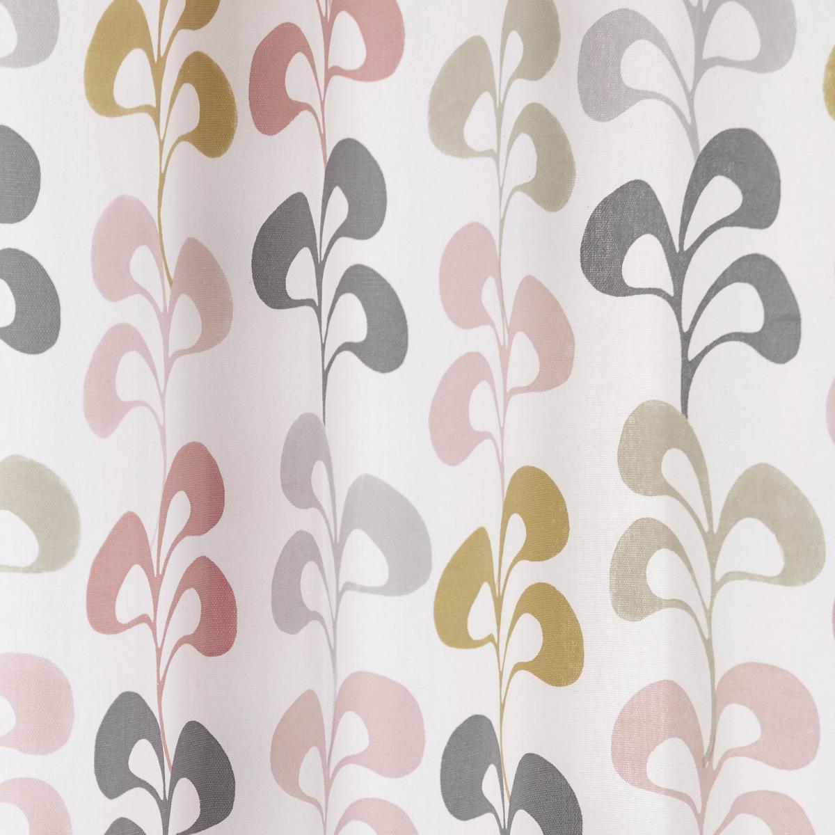 Helena Springfield Liv Blush Lined Eyelet Curtains Blush, Grey and Yellow – image 3