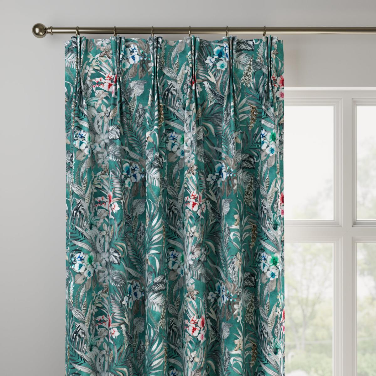 Kew Made to Measure Curtains Kew Teal – image 2