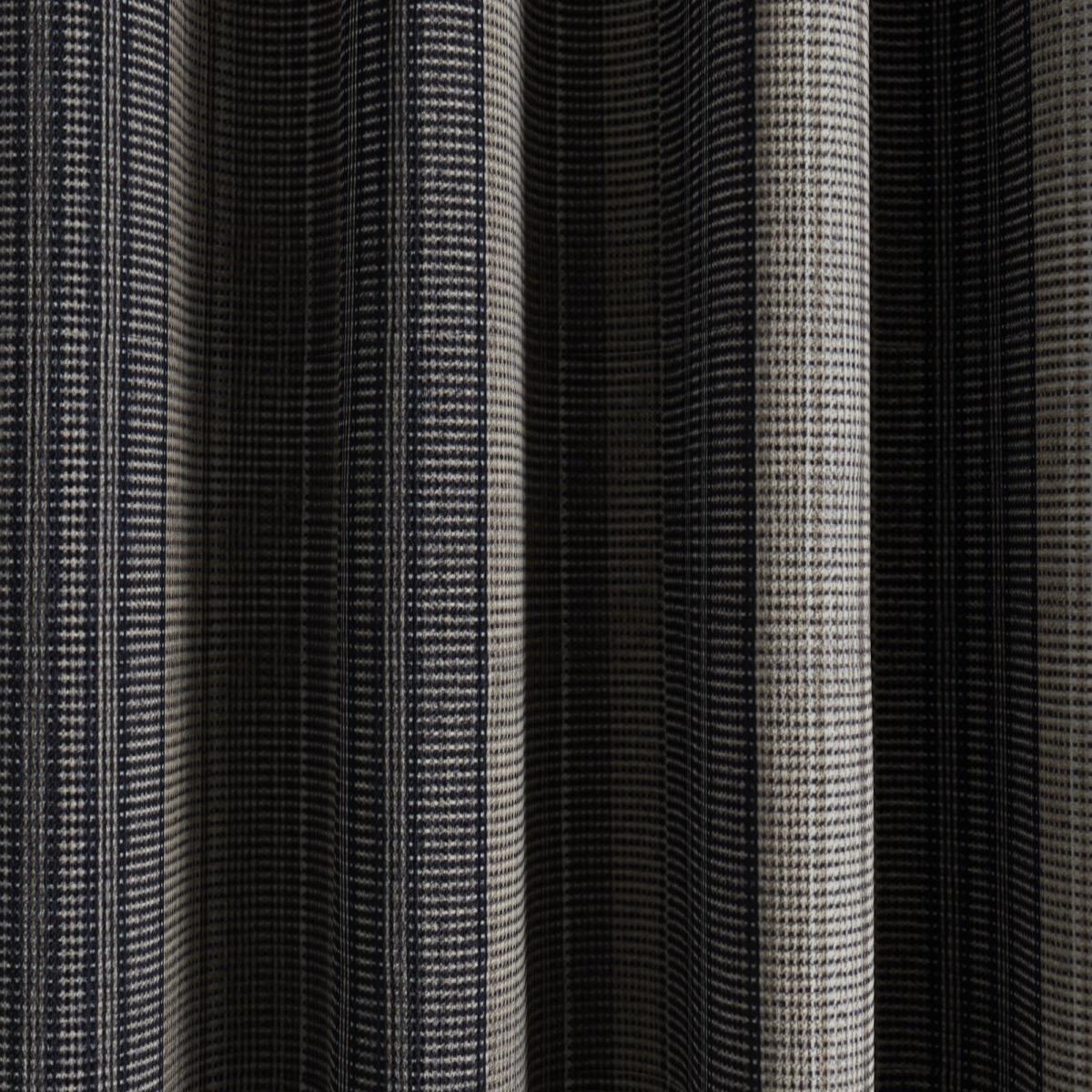 Cosy Stripe Navy Thermal Eyelet Curtains Navy – image 3