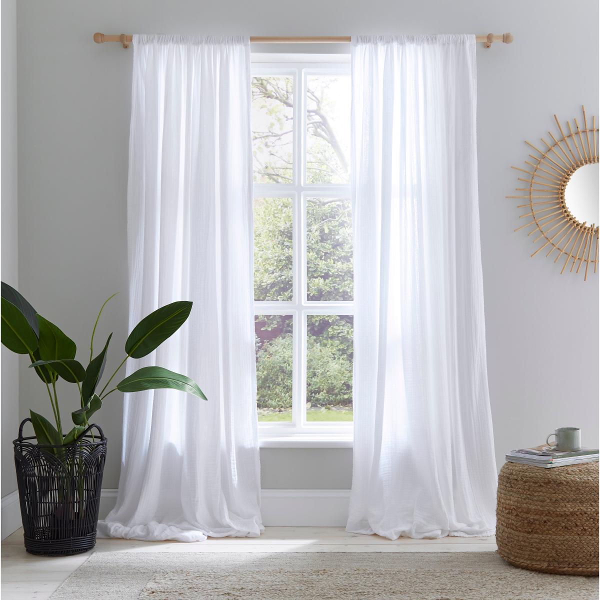 Cotton Muslin Ocean Curtains Ocean – image 3