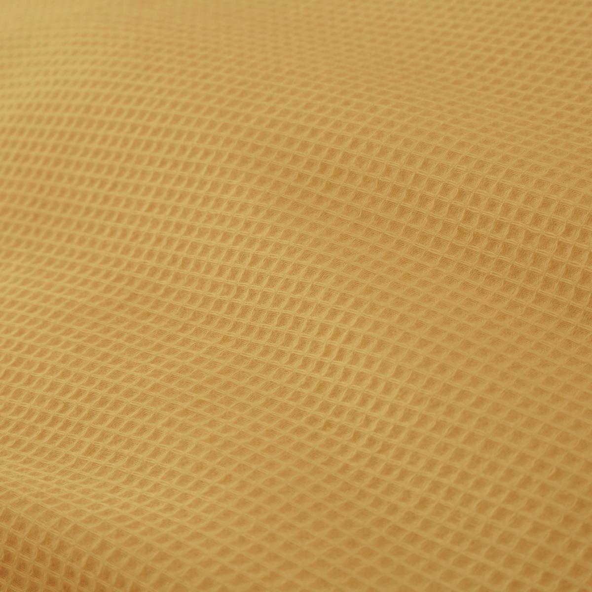 Mini Waffle Mustard Blackout Eyelet Curtains Mustard (Yellow) – image 3