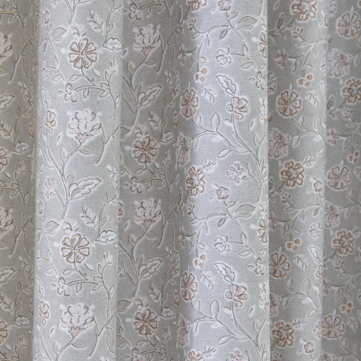 Jessa Pink Blackout Tab Top Curtains Pink, Grey and White – image 4