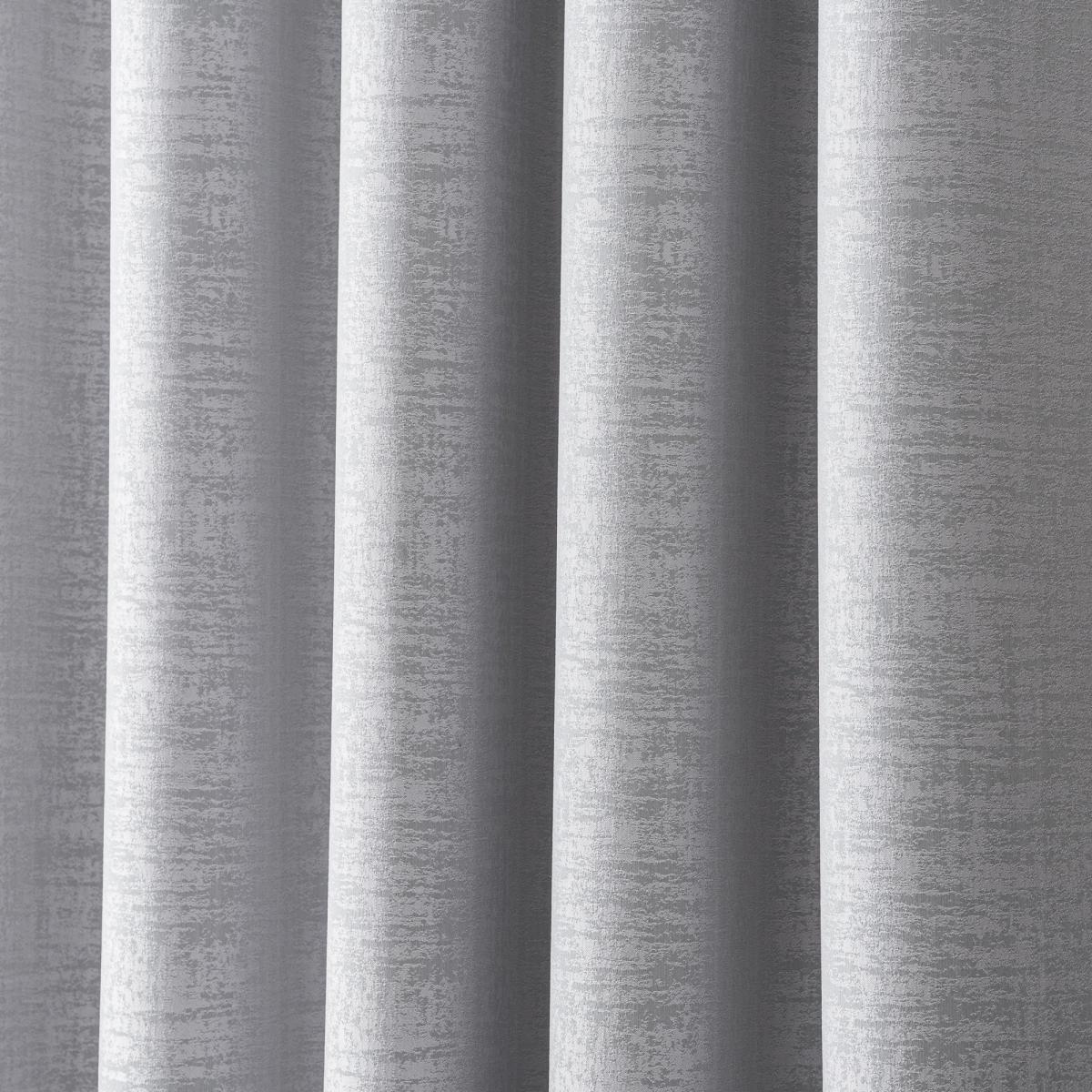 Tegan Silver Blackout Eyelet Curtains Silver – image 2
