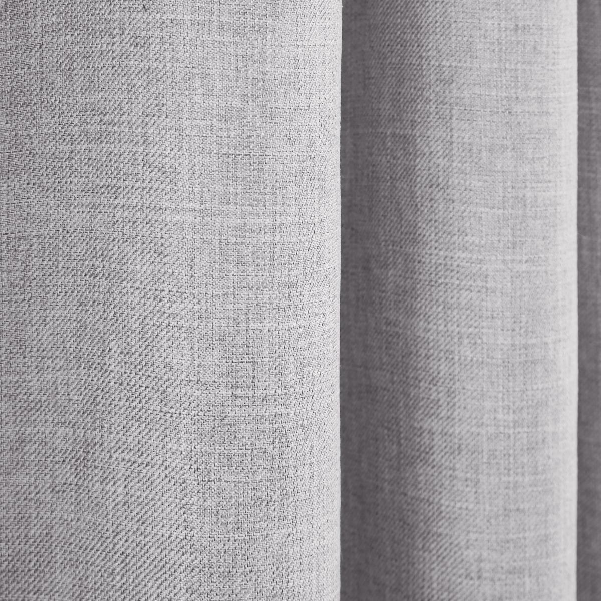 Gracie Dove Grey Eyelet Curtains Grey – image 3