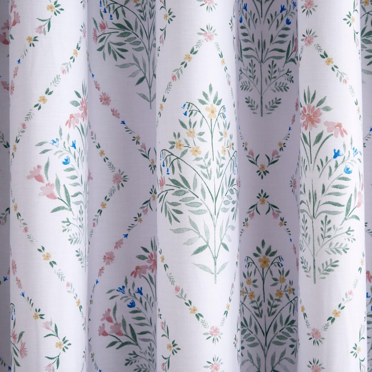 Heart and Soul Trellis Blackout Eyelet Curtain White – image 2