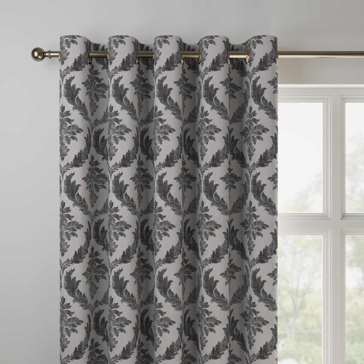 Isla Made to Measure Curtains Isla Jacquard Ash Grey – image 2