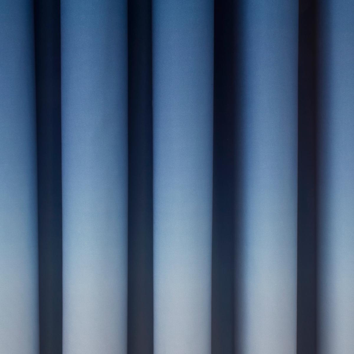 Navy Ombre Blackout Eyelet Curtains Navy Blue/Light Blue – image 4