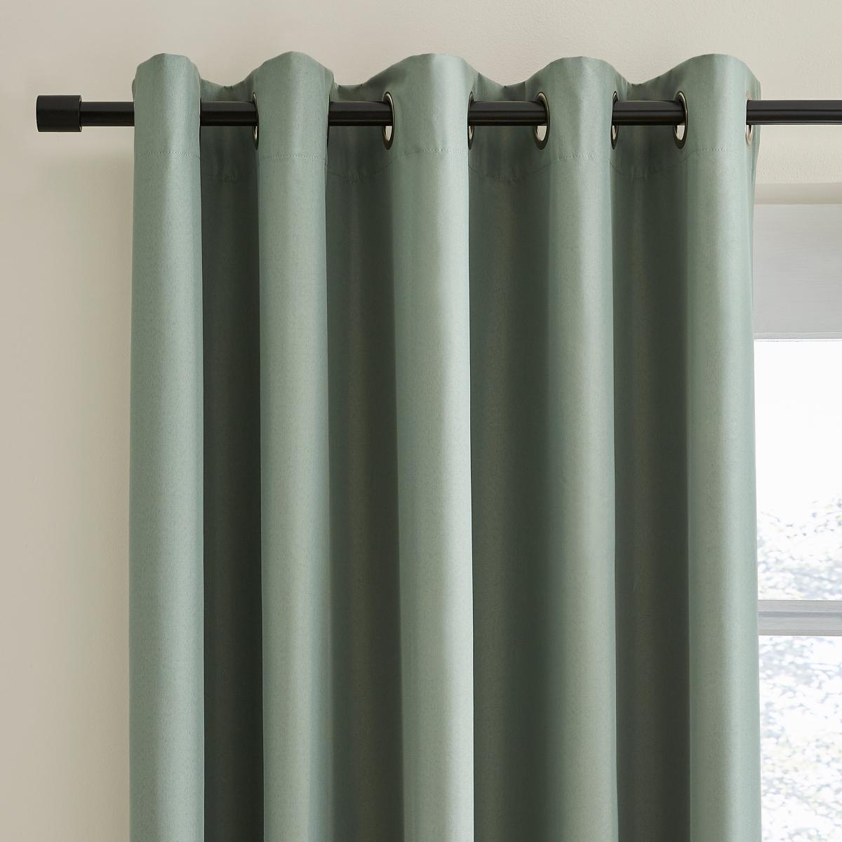 Berlin Lilypad Thermal Blackout Eyelet Curtains Green – image 1