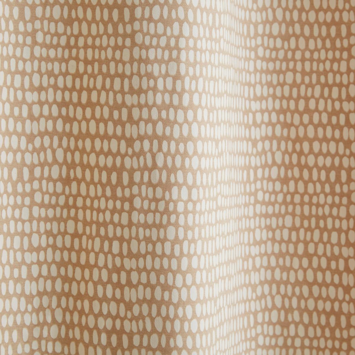 Cobble Stripe Eyelet Curtains Brown – image 3