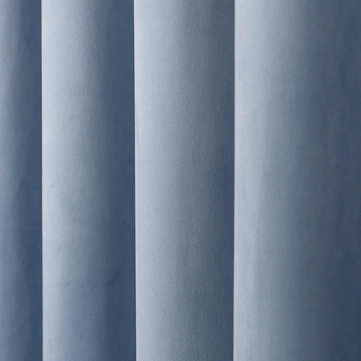 Isla Ultra Blackout Eyelet Curtains Ashley Blue – image 3