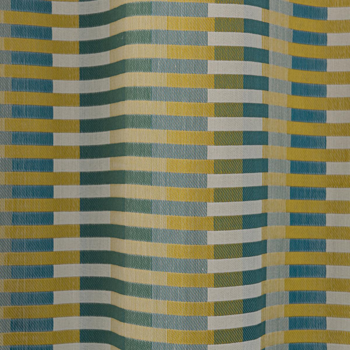 Elements Kansas Stripe Chartreuse Eyelet Curtains Chartreuse – image 3