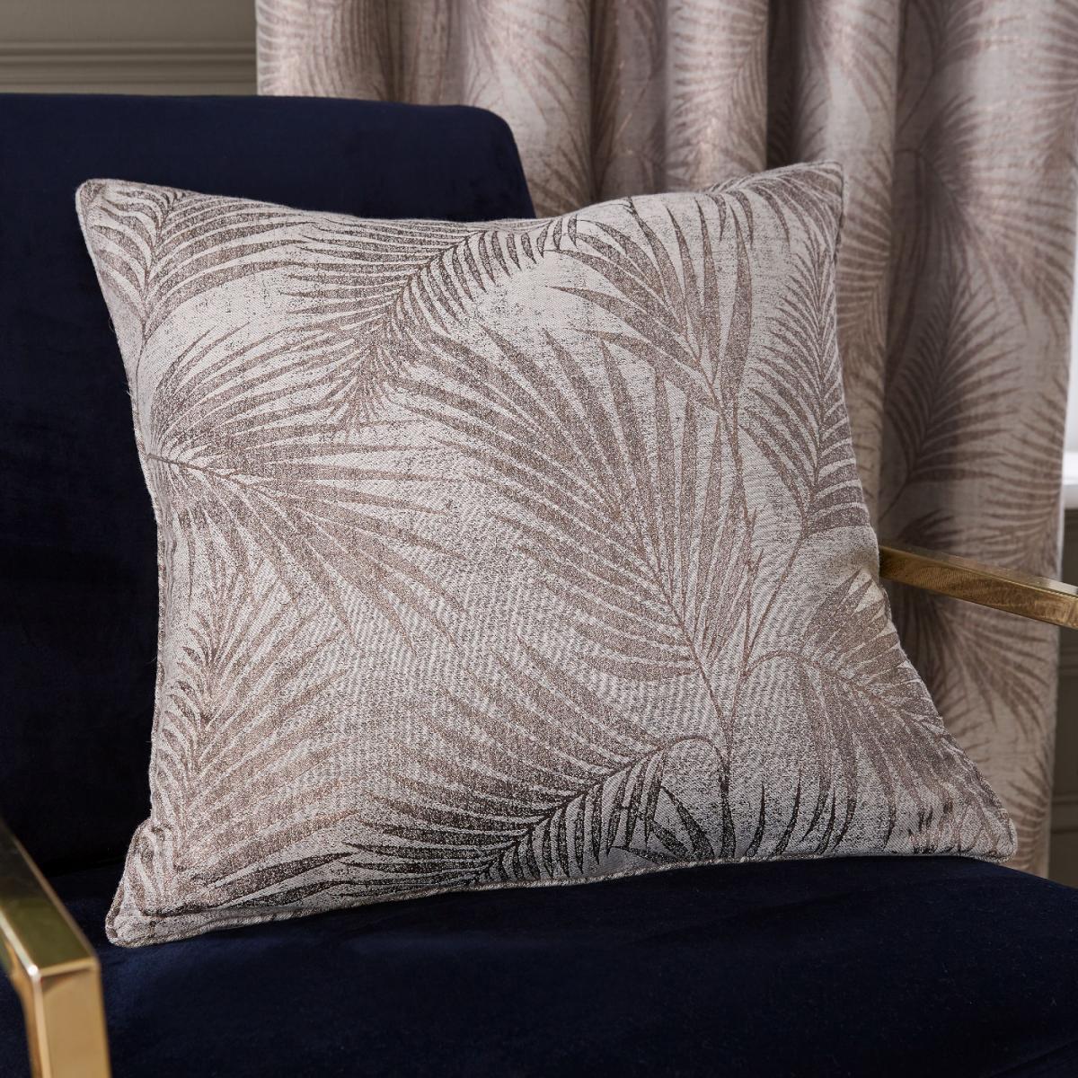 Hyperion Interiors Tamra Palm Natural Eyelet Curtains Beige – image 4
