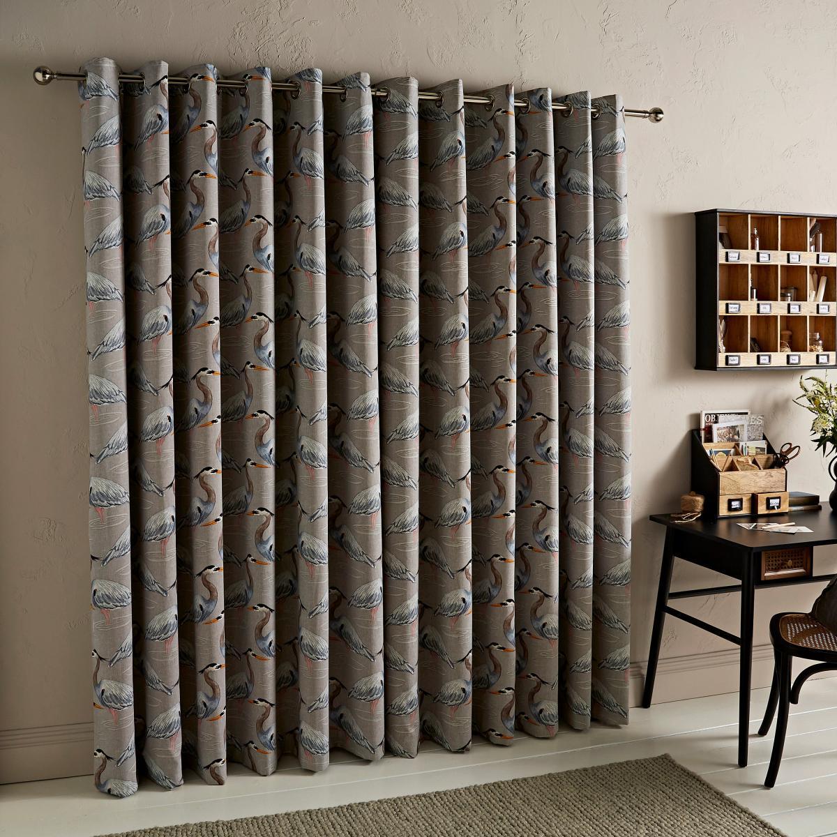 Heron Natural Eyelet Curtains Natural – image 3