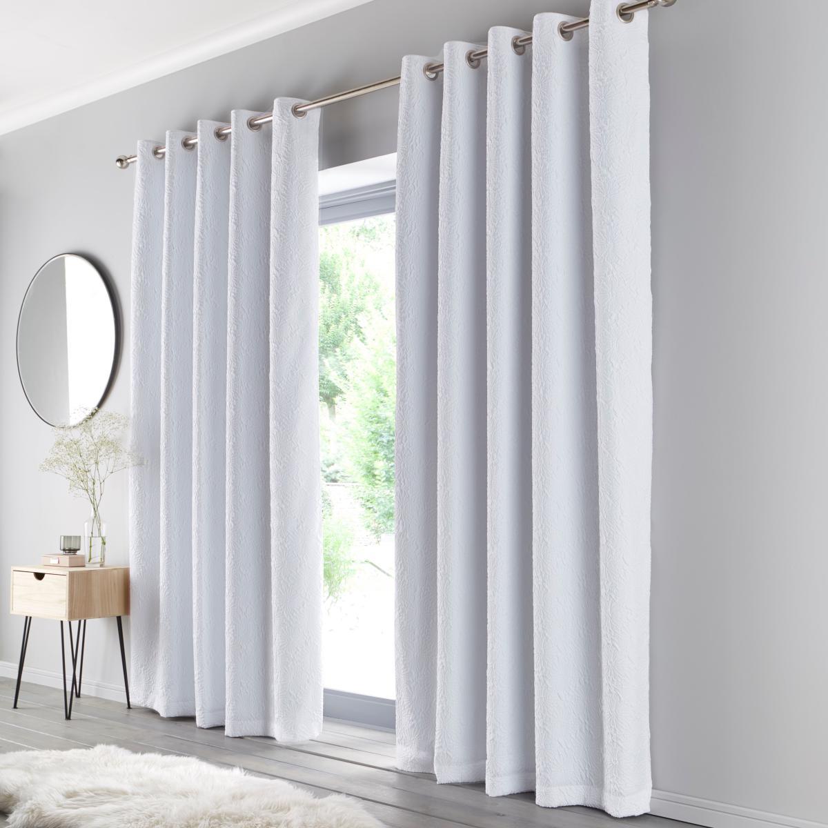 Astra Eyelet Curtains White – image 1