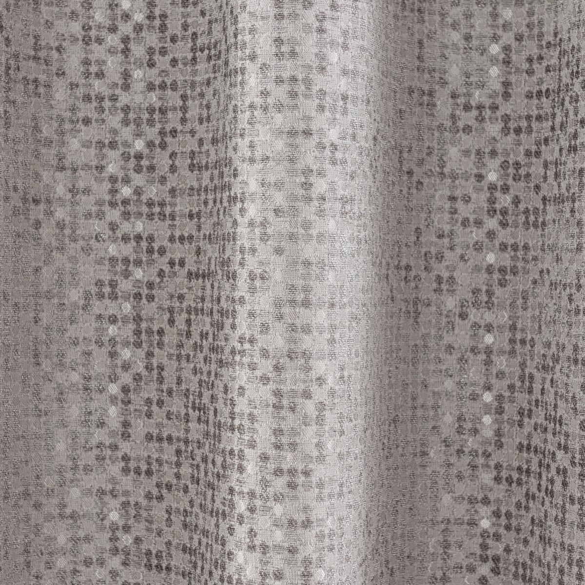 Chenille Spot Grey Eyelet Curtains Grey and White – image 6