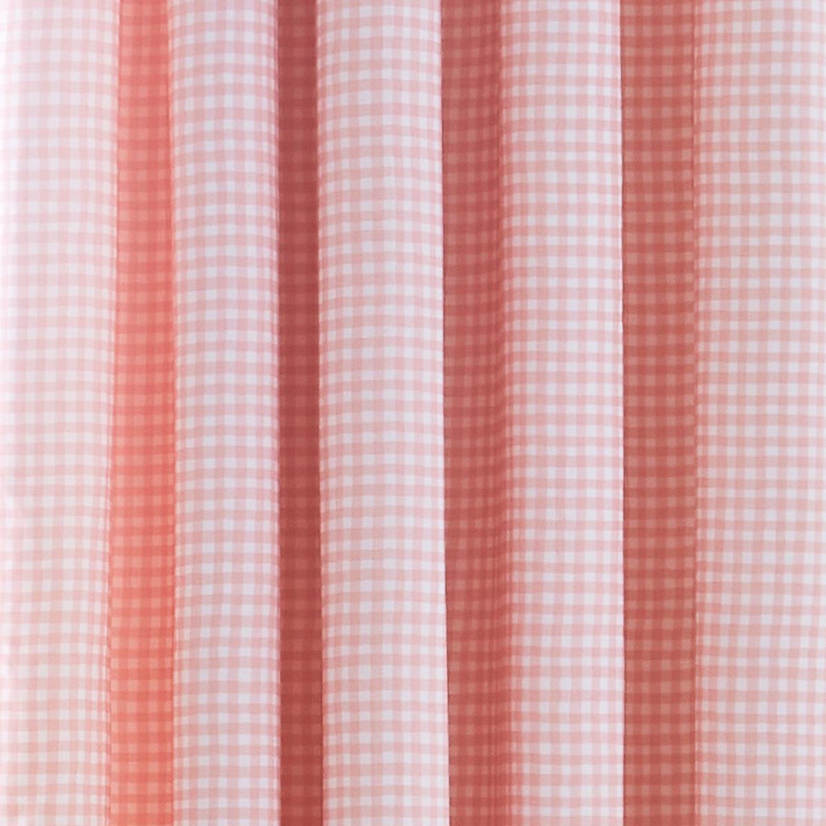 Country Patchwork Pink Eyelet Curtains Pink – image 3