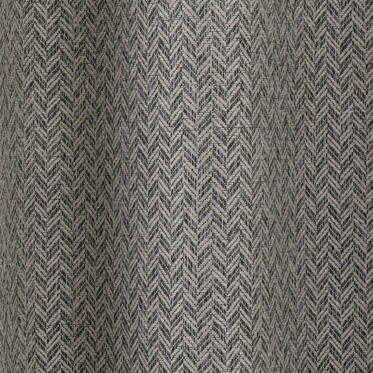 Global Herringbone Grey Eyelet Curtains Grey – image 5