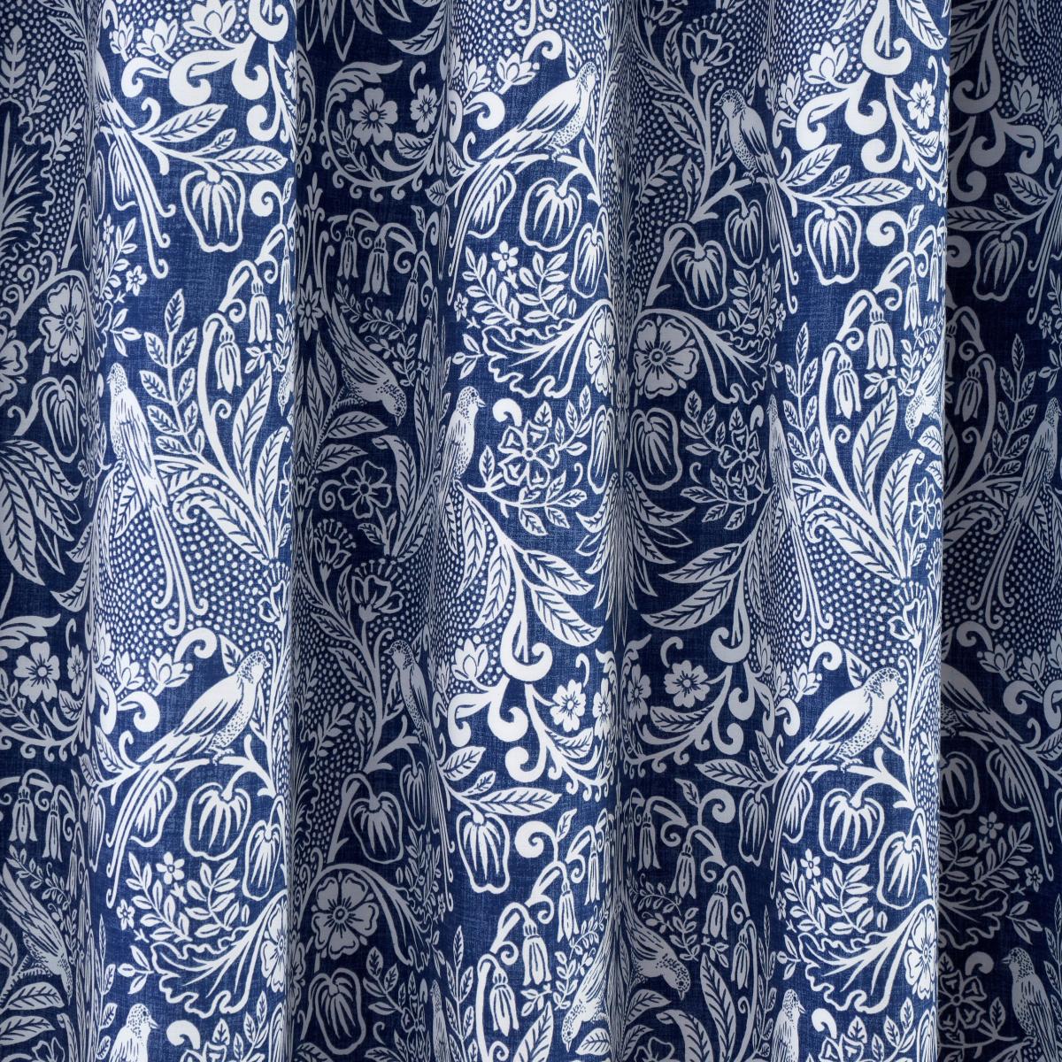 Emelie Navy Blackout Eyelet Curtains Navy (Blue) – image 2