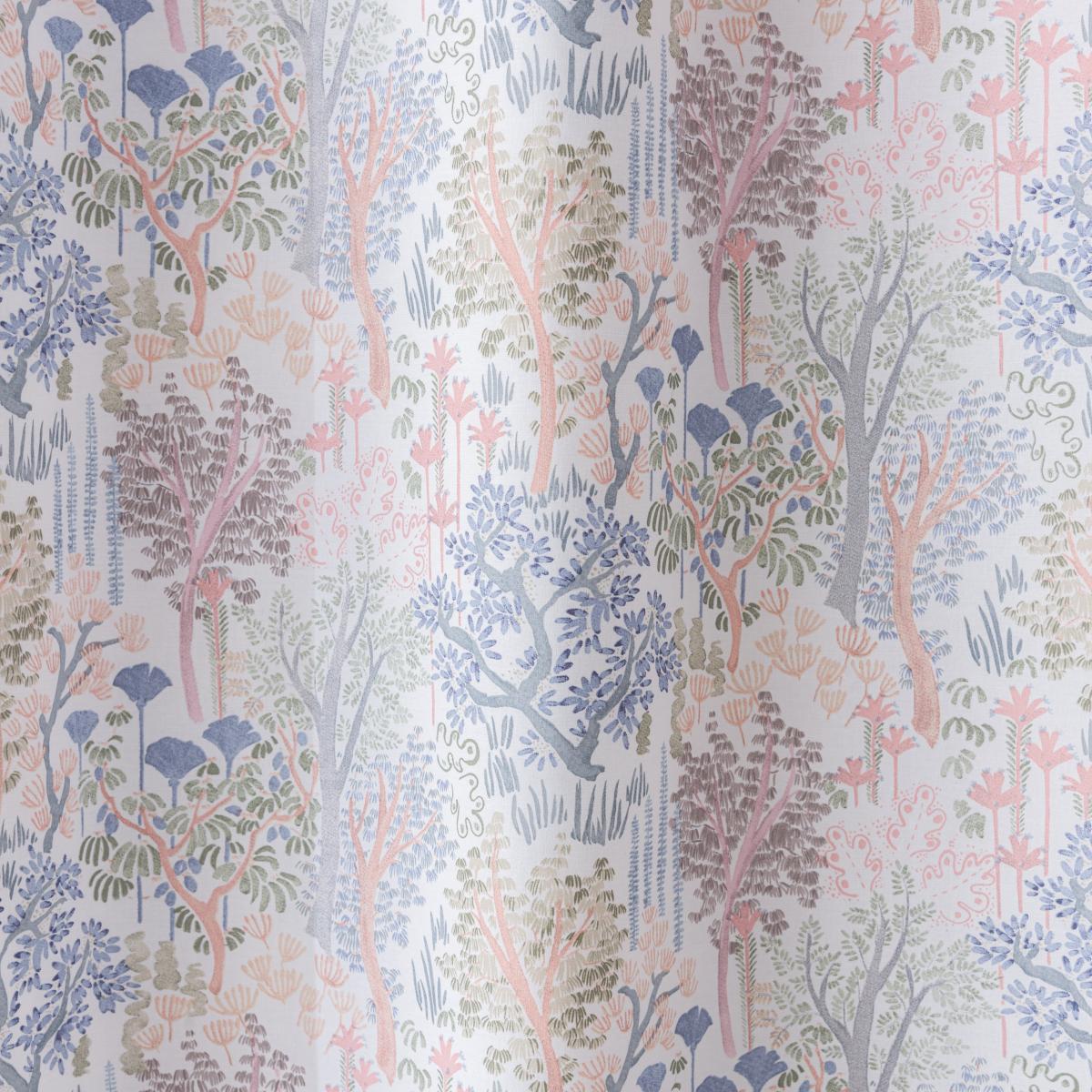 Japanese Garden Blue Eyelet Curtains Blue – image 4