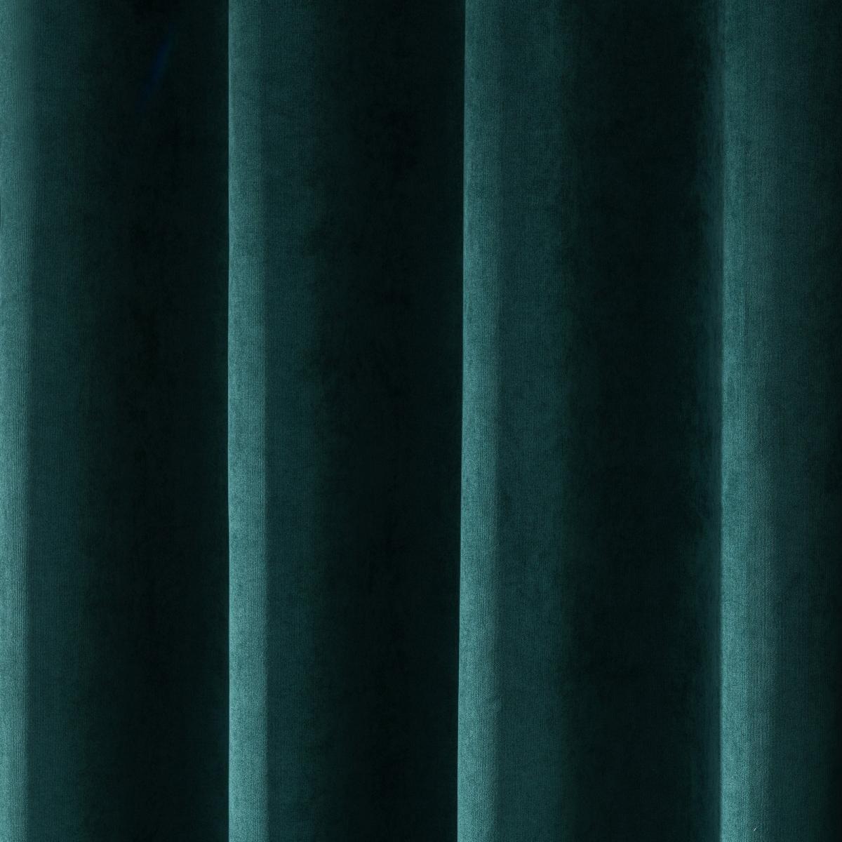 Margot Jade Matt Velour Eyelet Curtains Green – image 5