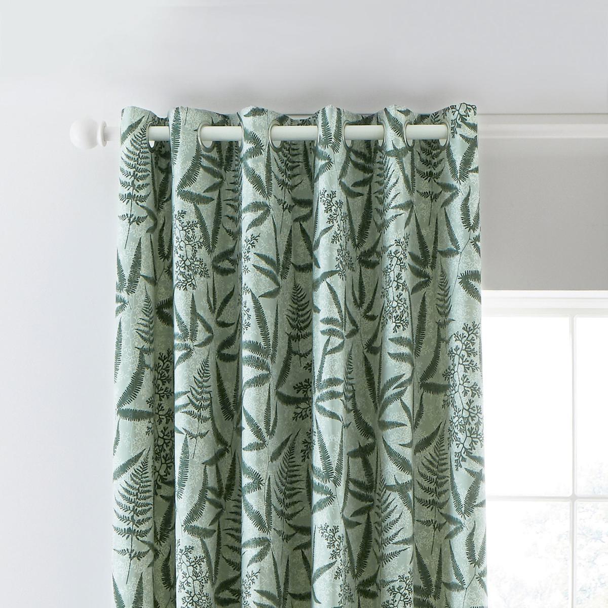 Clarissa Hulse Costa Rica Fern Lined Eyelet Curtains Green and White – image 2