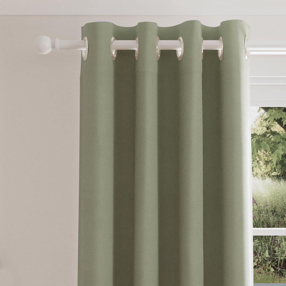 Nyah Cotton Sage Eyelet Curtains Sage – image 2