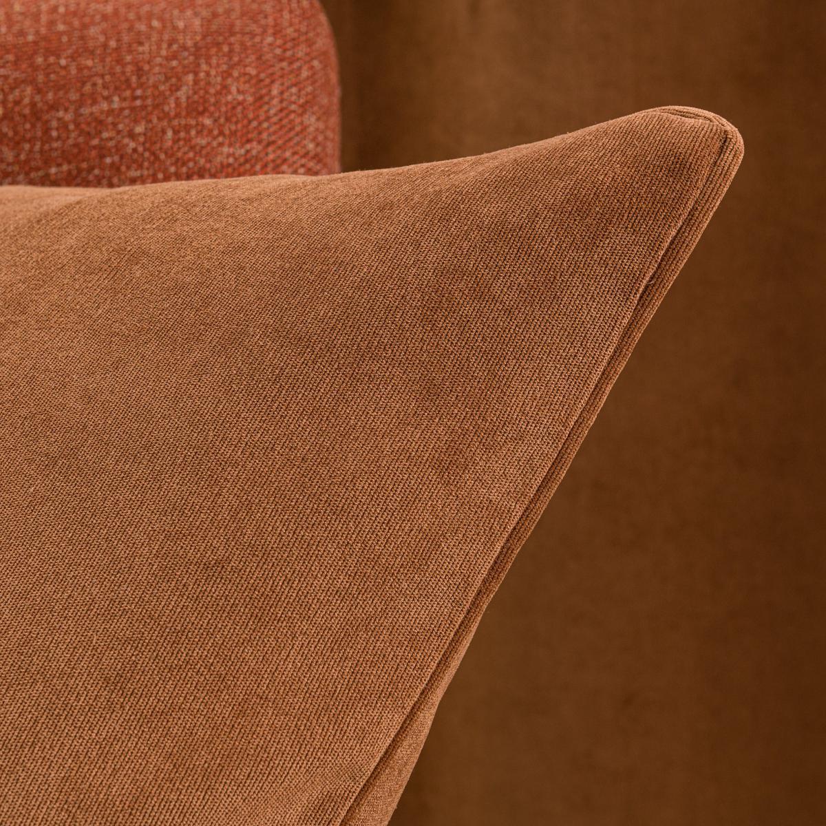 Margot Velvet-Look Butterscotch Eyelet Curtains Brown – image 7