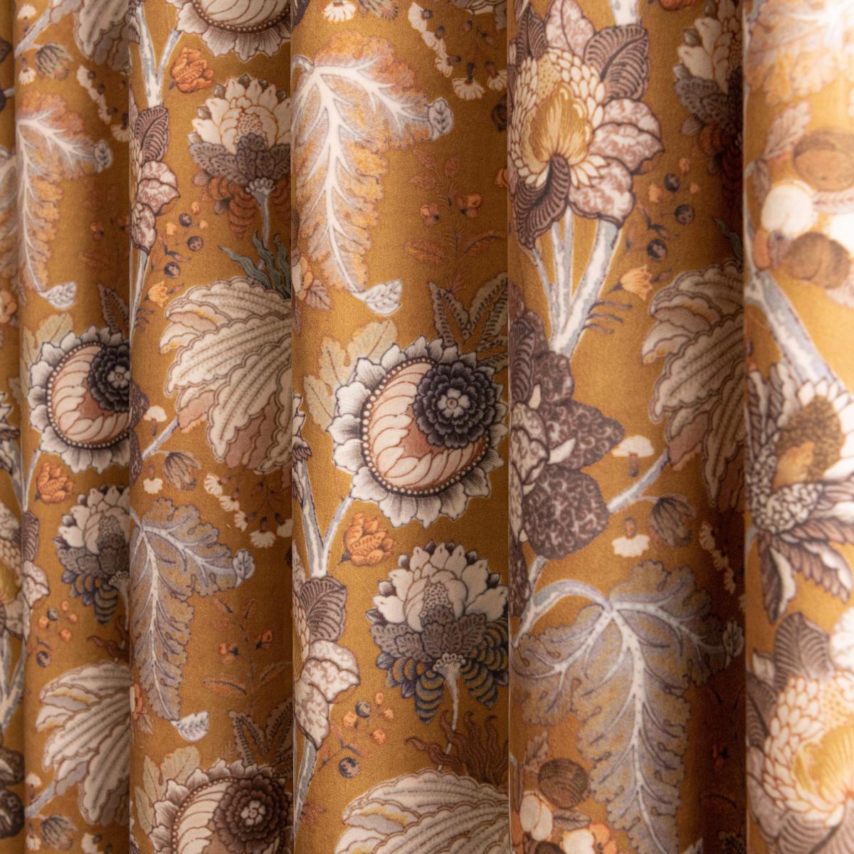 Rafaela Old Gold Eyelet Curtains Gold/White – image 5