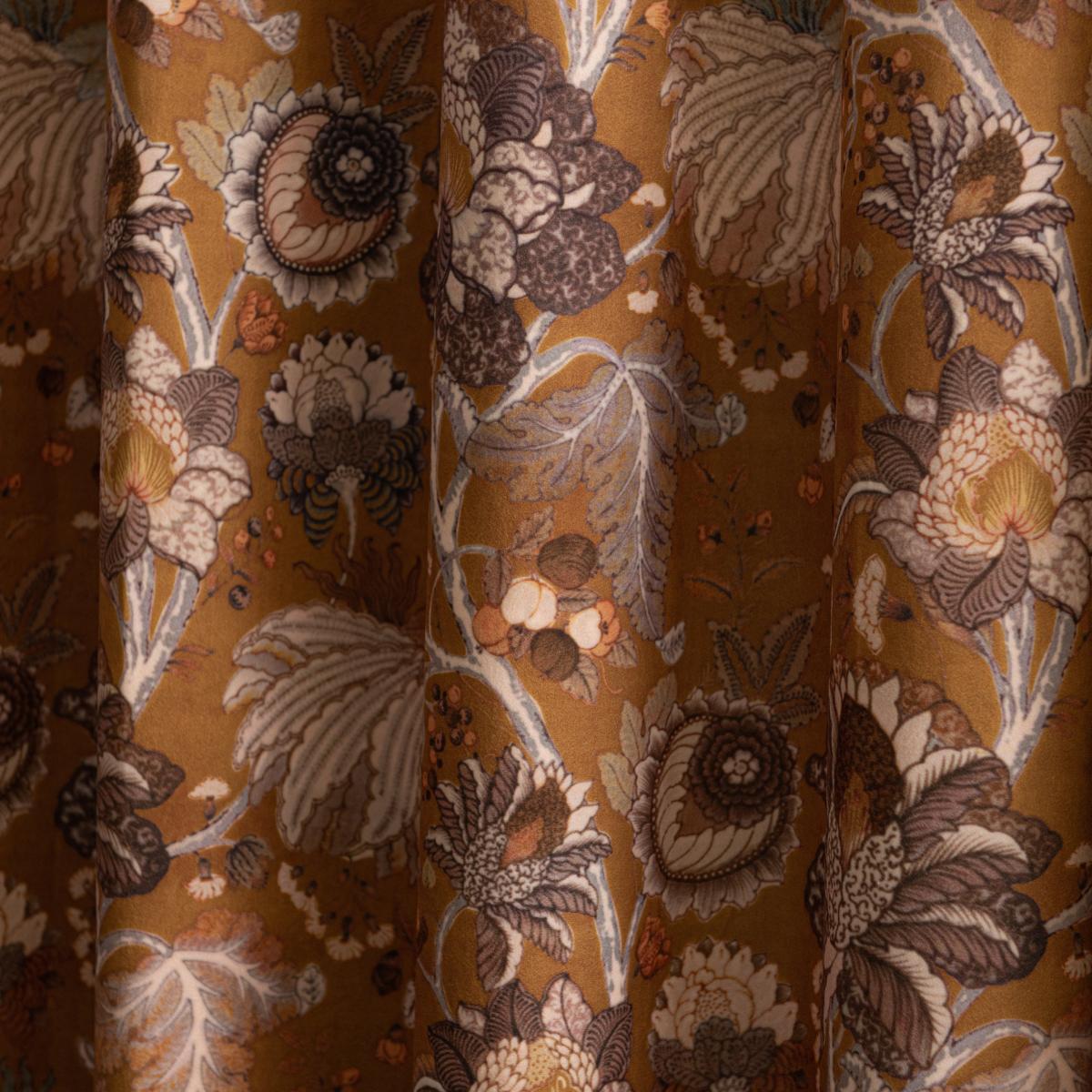 Rafaela Old Gold Eyelet Curtains Gold/White – image 6
