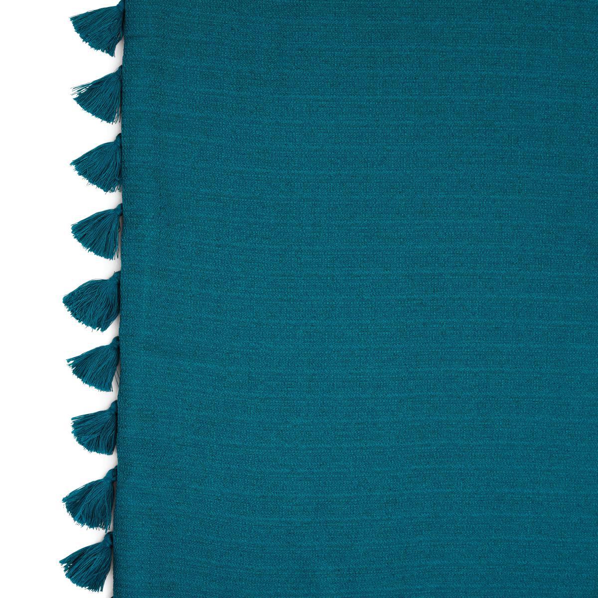 Tassel Peacock Eyelet Curtains Blue – image 6