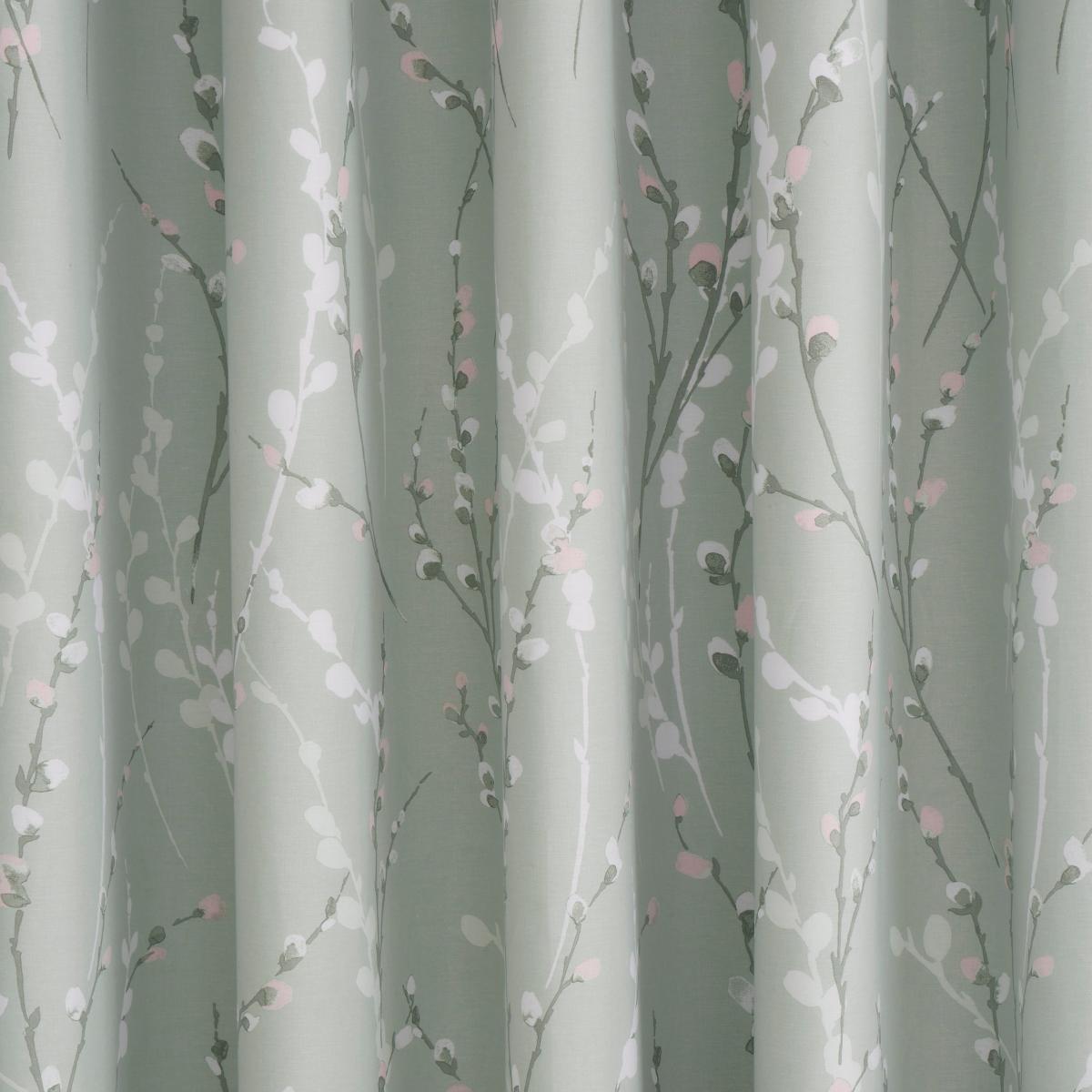 Belle Sage Blackout Eyelet Curtains Green – image 3