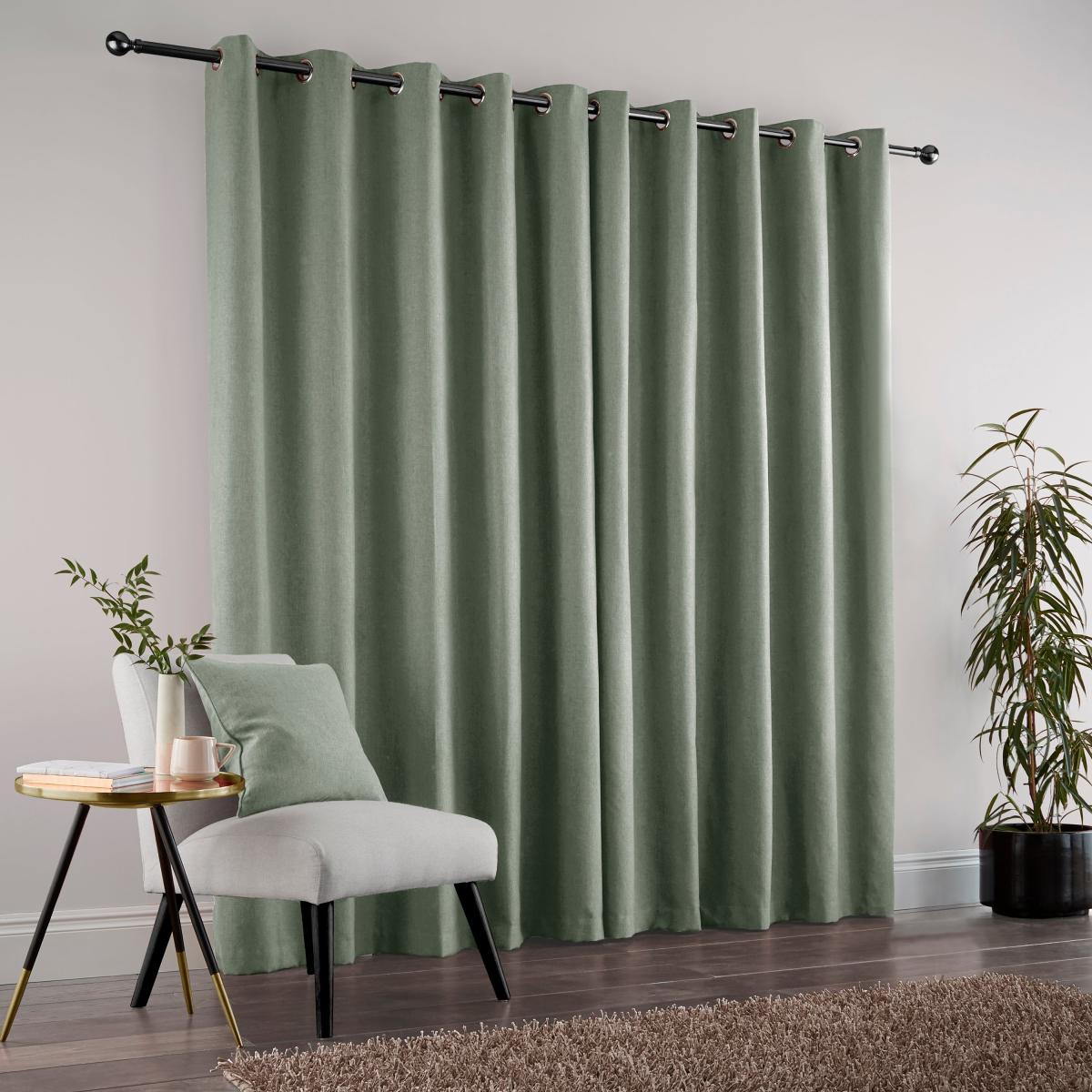 Jennings Sage Eyelet Curtains Sage – image 4