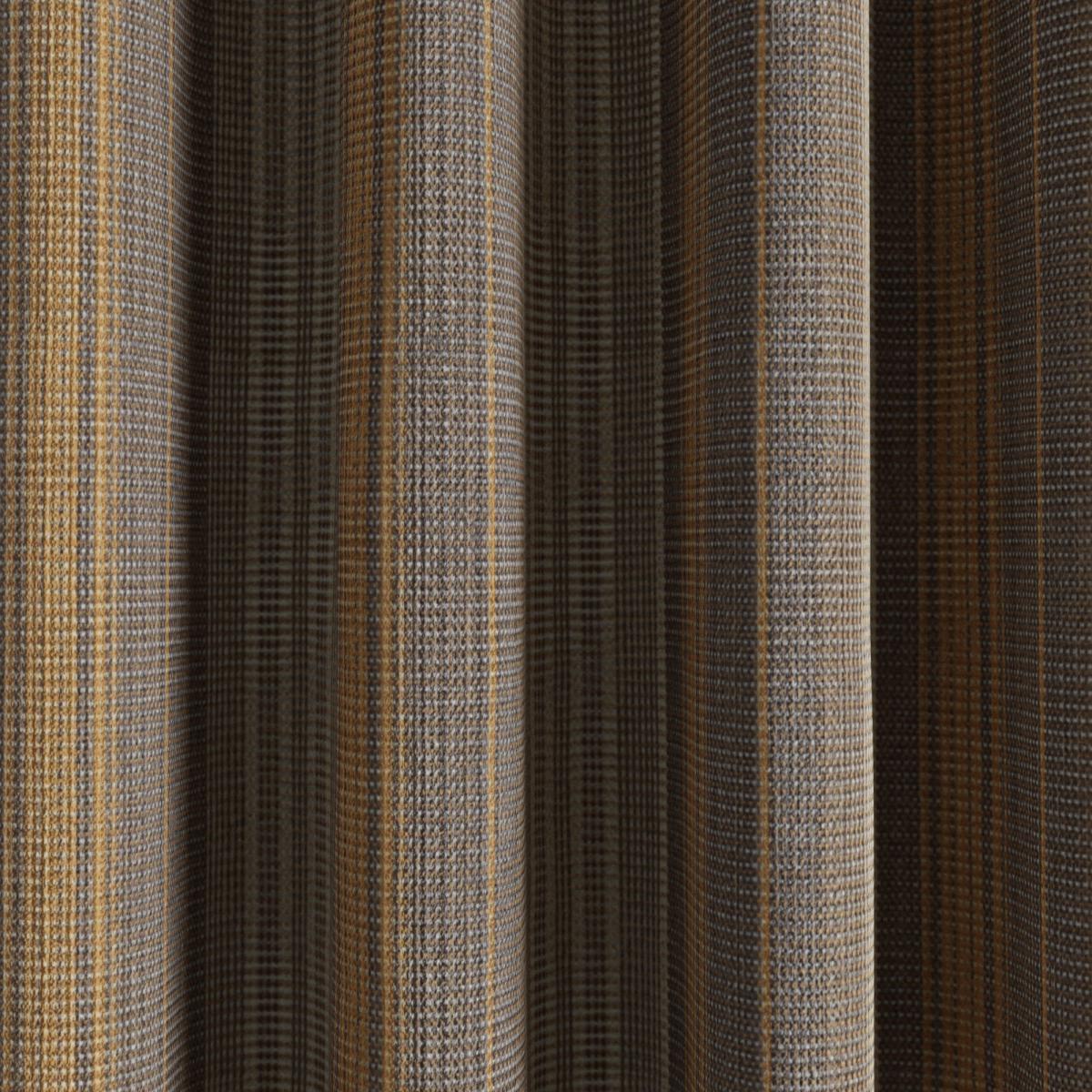 Cosy Stripe Ochre Thermal Door Curtain Ochre – image 2