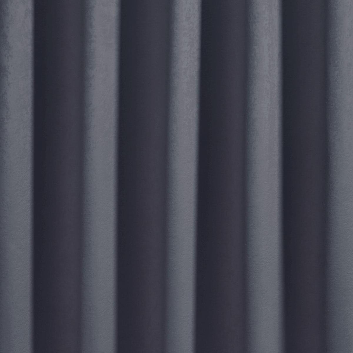 Fusion Strata Dim Out Woven Navy Eyelet Door Curtain Navy – image 3