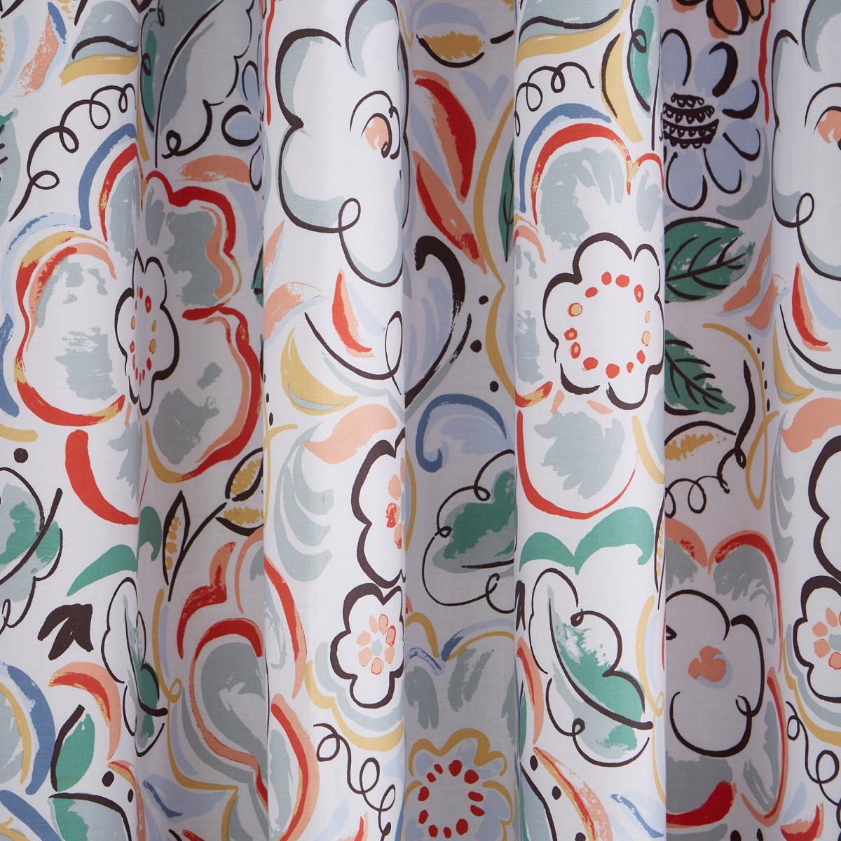 Heart and Soul Ayva Floral Blackout Eyelet Curtain MultiColoured – image 3