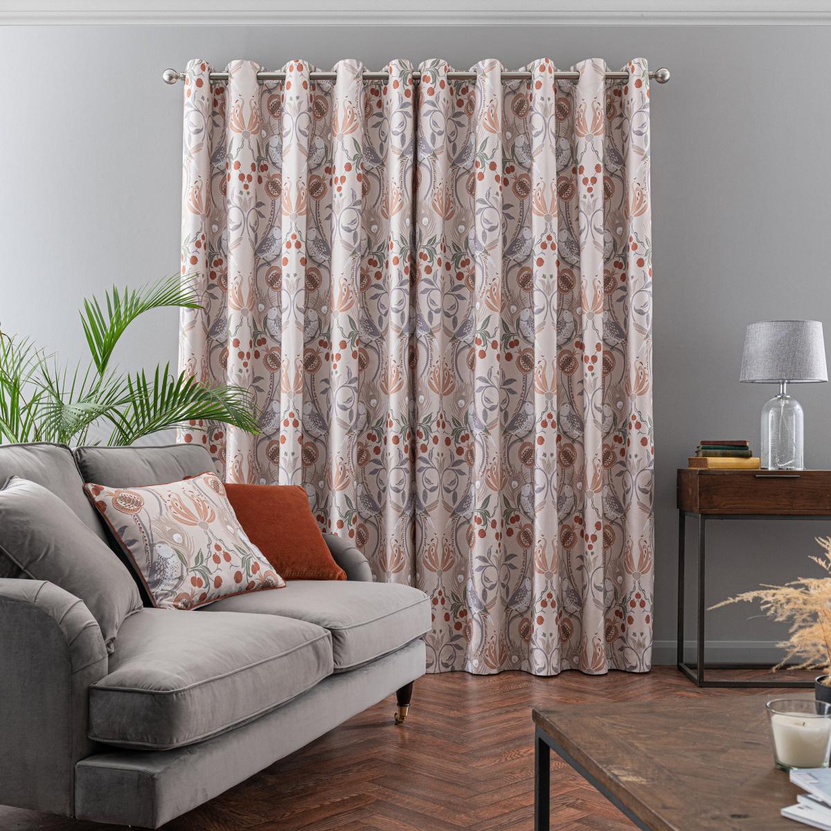 Havisham Butterscotch Eyelet Curtains Butterscotch (Orange) – image 3