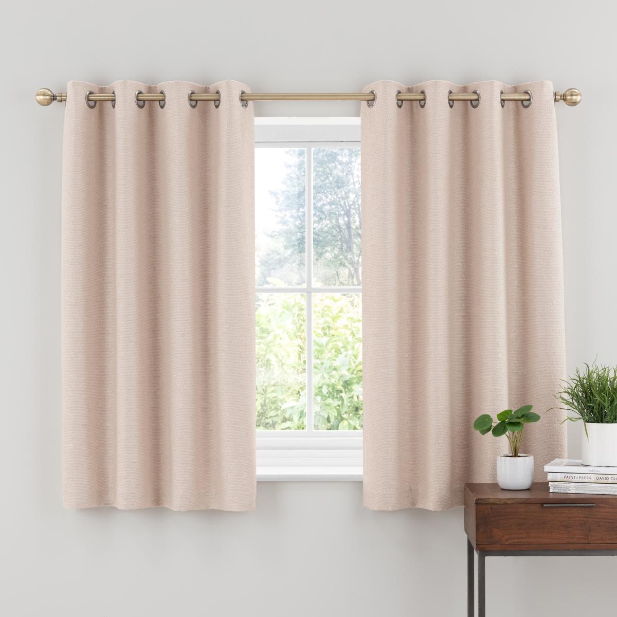 Boucle Natural Eyelet Curtains Cream – image 5