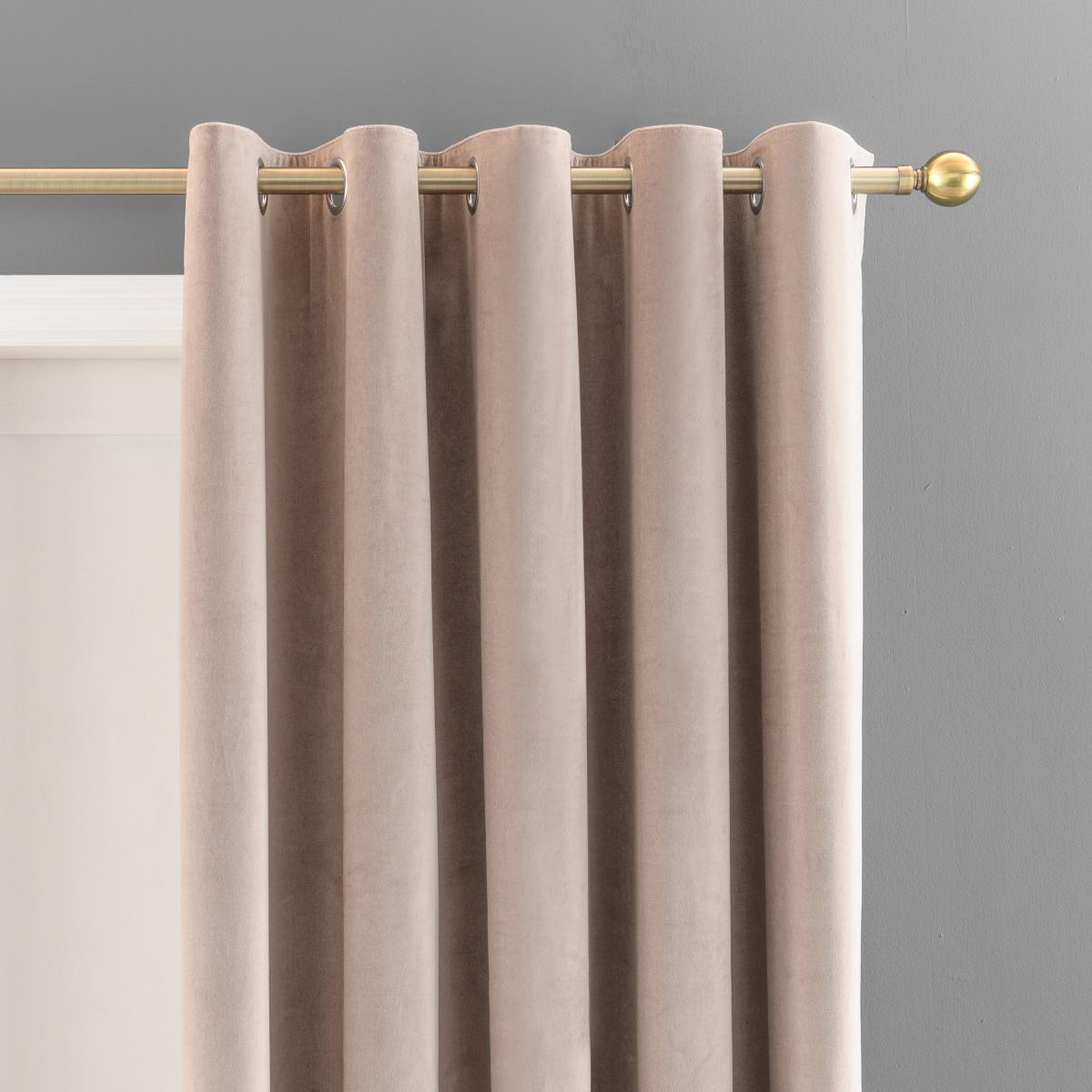 Clara Natural Eyelet Door Curtain Natural – image 2