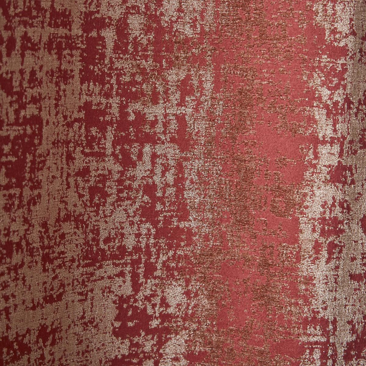 Opulent Chenille Red Eyelet Curtains Red – image 2