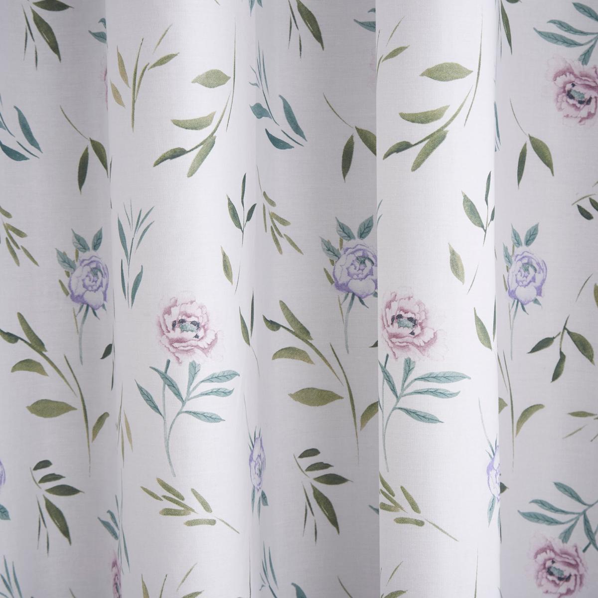 Garden Heron Blackout Eyelet Curtain Purple – image 2