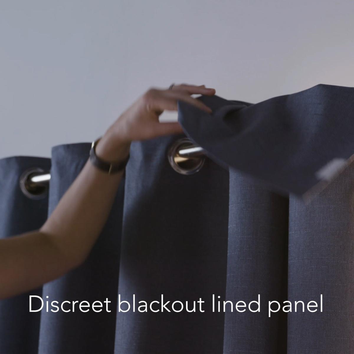 Montreal Thermal Blackout Ultra Teal Eyelet Curtains Blue – image 5