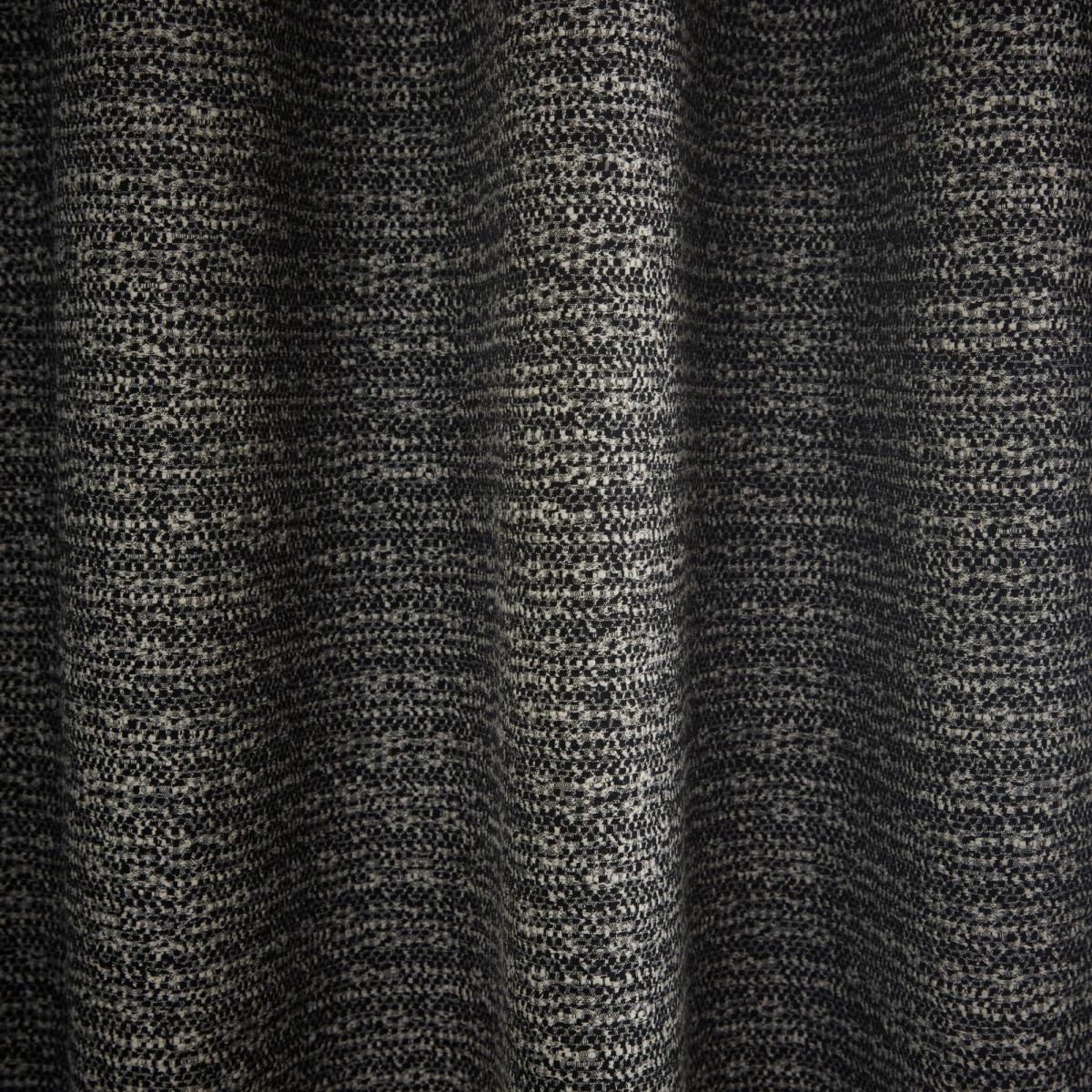 Recycled Monochrome Eyelet Curtains Black and white – image 4
